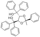 (+)-4,5-BIS[HYDROXY(DIPHENYL)METHYL]-2-METHYL-2-PHENYL-1,3-DIOXOLANE Structure