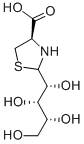 2-(D-XYLO-TETRAHYDROXYBUTYL)-4(R)-1,3-THIAZOLIDINE-4-CARBOXYLIC ACID Structure