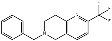 6-benzyl-2-(trifluoroMethyl)-5,6,7,8-
tetrahydro-1,6-naphthyridine Structure