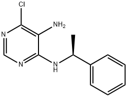 6-CHLORO-N4-(1-PHENYL-ETHYL)-PYRIMIDINE-4,5-DIAMINE Structure