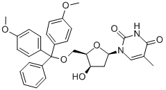 1-[5-(O-DIMETHOXYTRITYL)-2-DEOXY-BETA-D-THREO-PENTOFURANOSYL]THYMINE Structure