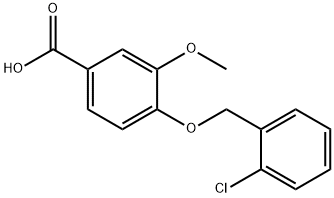 4-(2-CHLORO-BENZYLOXY)-3-METHOXY-BENZOIC ACID Structure