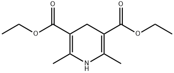 Diethyl 1,4-dihydro-2,6-dimethyl-3,5-pyridinedicarboxylate Structure