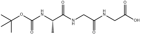 BOC-ALA-GLY-GLY-OH Structure