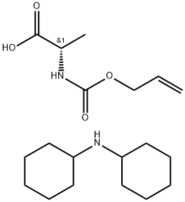 ALLOC-ALA-OH DICYCLOHEXYLAMINE SALT Structure