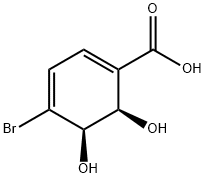 (2R,3R)-4-BROMO-1-CARBOXY-2,3-DIHYDROXYCYCLOHEXA-4,6-DIENE, 95 Structure