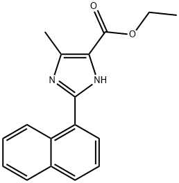 5-METHYL-2-NAPHTHALEN-1-YL-3H-IMIDAZOLE-4-CARBOXYLIC ACID ETHYL ESTER Structure