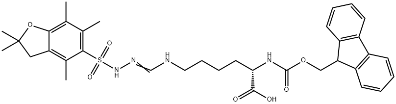 Fmoc-L-HomoArg(Pbf)-OH Structure