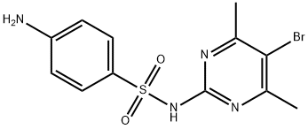 4-amino-N-(5-bromo-4,6-dimethyl-2-pyrimidinyl)benzenesulphonamide  Structure