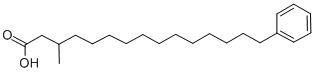 3-METHYL-15-PHENYLPENTADECANOIC ACID Structure