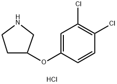 3-(3,4-DICHLOROPHENOXY)PYRROLIDINE HYDROCHLORIDE Structure