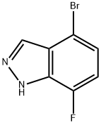 1H-Indazole, 4-broMo-7-fluoro- Structure