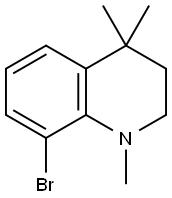 8-broMo-1,4,4-triMethyl-1,2,3,4-tetrahydroquinoline Structure