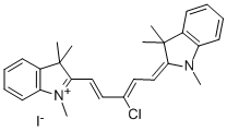 2-[(1E,3Z)-3-CHLORO-5-(1,3,3-TRIMETHYL-1,3-DIHYDRO-2H-INDOL-2-YLIDENE)-1,3-PENTADIENYL]-1,3,3-TRIMETHYL-3H-INDOLIUM IODIDE Structure