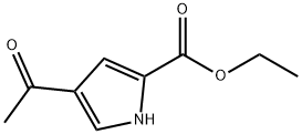 ETHYL 4-ACETYL-1H-PYRROLE-2-CARBOXYLATE Structure