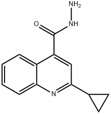 2-CYCLOPROPYLQUINOLINE-4-CARBOHYDRAZIDE Structure