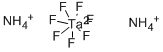 AMMONIUM HEPTAFLUOROTANTALATE(V) Structure