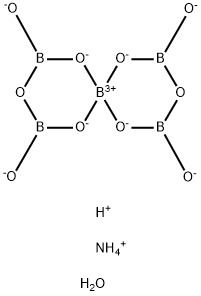 AMMONIUM PENTABORATE TETRAHYDRATE Structure