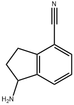 1H-Indene-4-carbonitrile, 1-aMino-2,3-dihydro- Structure