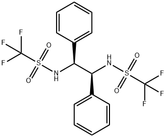 (S,S)-N,N'-BIS(TRIFLUOROMETHANESULFONYL)-1,2-DIPHENYLETHYLENEDIAMINE Structure