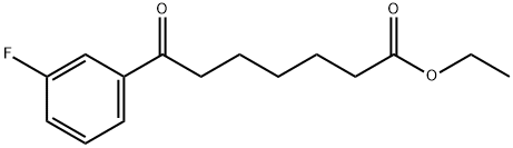 ETHYL 7-(3-FLUOROPHENYL)-7-OXOHEPTANOATE Structure