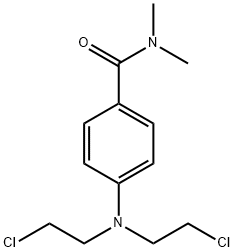 4-[bis(2-chloroethyl)amino]-N,N-dimethyl-benzamide Structure