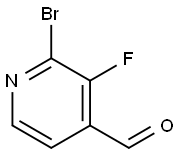 2-Bromo-3-fluoro-4-formylpyridine Structure