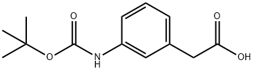 3-Aminophenylacetic acid, N-BOC protected Structure