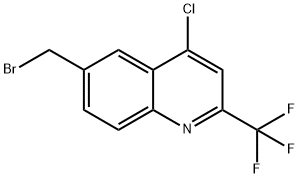 6-(BROMOMETHYL)-4-CHLORO-2-(TRIFLUOROMETHYL)-QUINOLINE Structure