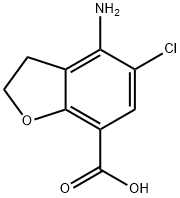 4-amino-5-chloro-2,3-dihydrobenzofuran-7-carboxylic acid Structure