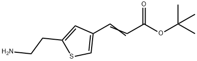 TERT-BUTYL 3-[5-(2-AMINO-ETHYL)-THIOPHEN-3-YL]-ACRYLATE Structure