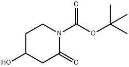 tert-butyl 4-hydroxy-2-oxopiperidine-1-carboxylate Structure