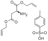 L-ASPARTIC ACID BIS-ALLYL ESTER P-TOLUENESULFONATE SALT Structure