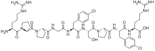 (P-CHLORO-PHE5,8)-BRADYKININ Structure