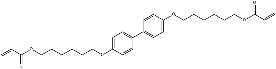 ACRYLIC ACID 6-[4'-(6-ACRYLOYLOXY-HEXYLOXY)BIPHENYL-4-YLOXY]HEXYL ESTER Structure