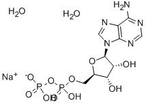 ADENOSINE 5'-DIPHOSPHATE, MONOSODIUM SALT DIHYDRATE, 98 Structure