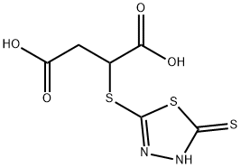 2-(5-MERCAPTO-1,3,4-THIADIAZOL-2-YLTHIO)SUCCINIC ACID Structure