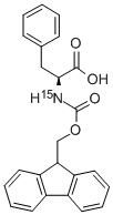 FMOC-[15N]PHE-OH Structure