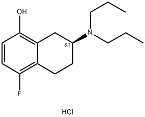 S(-)-5-FLUORO-8-HYDROXY-2-DIPROPYLAMINO-1,2,3,4-TETRAHYDRONAPHTHALENE HYDROCHLORIDE Structure