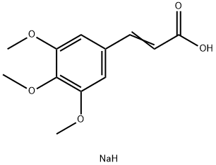 3,4,5-TRIMETHOXYCINNAMIC ACID SODIUM SALT Structure