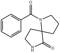 1,7-DIAZASPRIO[4.4]NONAN-6-ONE, 1-BENZOYL Structure