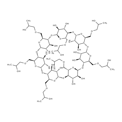 2-Hydroxypropyl-β-cyclodextrin Structure