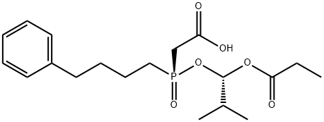 Des(4-cyclohexyl-L-proline) Fosinopril Acetic Acid Structure