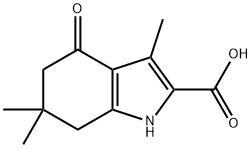 3,6,6-TRIMETHYL-4-OXO-4,5,6,7-TETRAHYDRO-1H-INDOLE-2-CARBOXYLIC ACID Structure