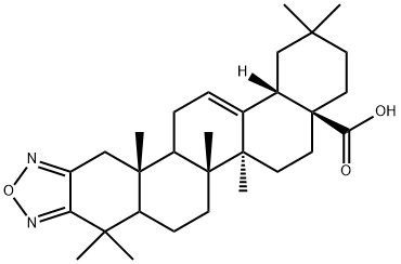 Olean-12-eno[2,3-c][1,2,5]oxadiazol-28-oic acid Structure