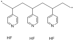 POLY-4-VINYLPYRIDINIUM POLY(HYDROGEN FLUORIDE) Structure