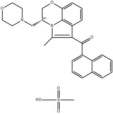 WIN 55,212-2 MESYLATE Structure