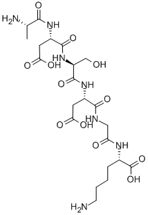 H-ALA-ASP-SER-ASP-GLY-LYS-OH Structure