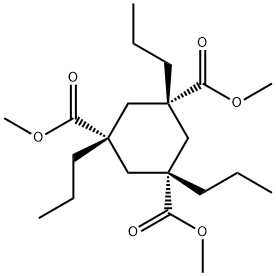 TRIMETHYL CIS,CIS-1,3,5-TRIPROPYL-1,3,5-CYCLOHEXANETRICARBOXYLATE Structure