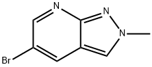 5-BroMo-2-Methyl-2H-pyrazolo[3,4-b]pyridine Structure